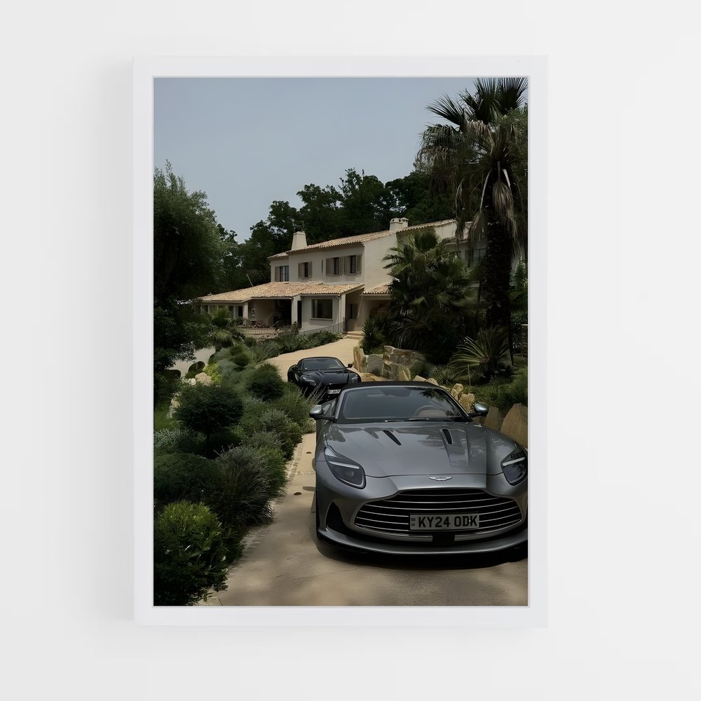 Poster L'Audace Noire – affiche Aston Martin (vue 3)