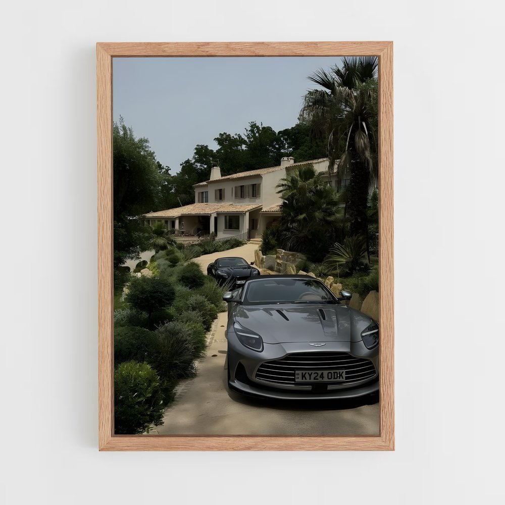 Poster L'Audace Noire – affiche Aston Martin (vue 4)