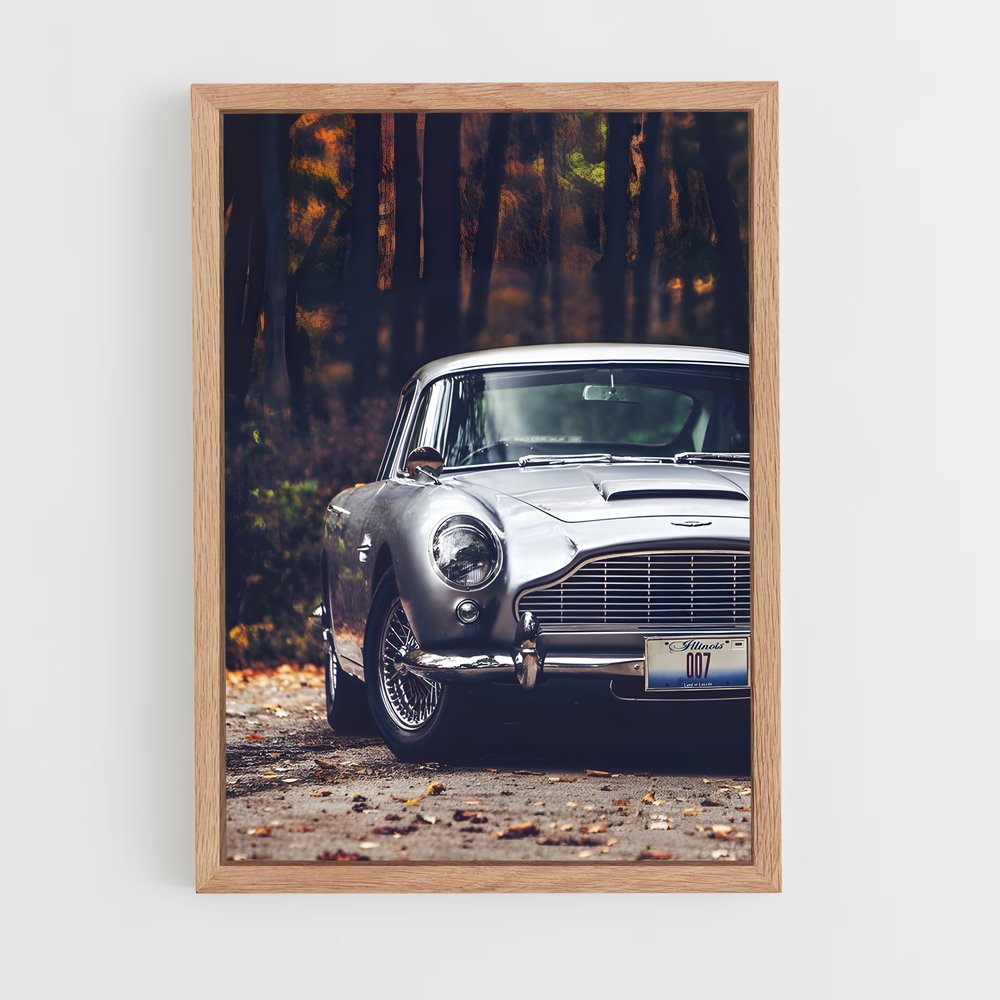 Poster Nostalgie en Forêt – affiche Aston Martin (vue 4)