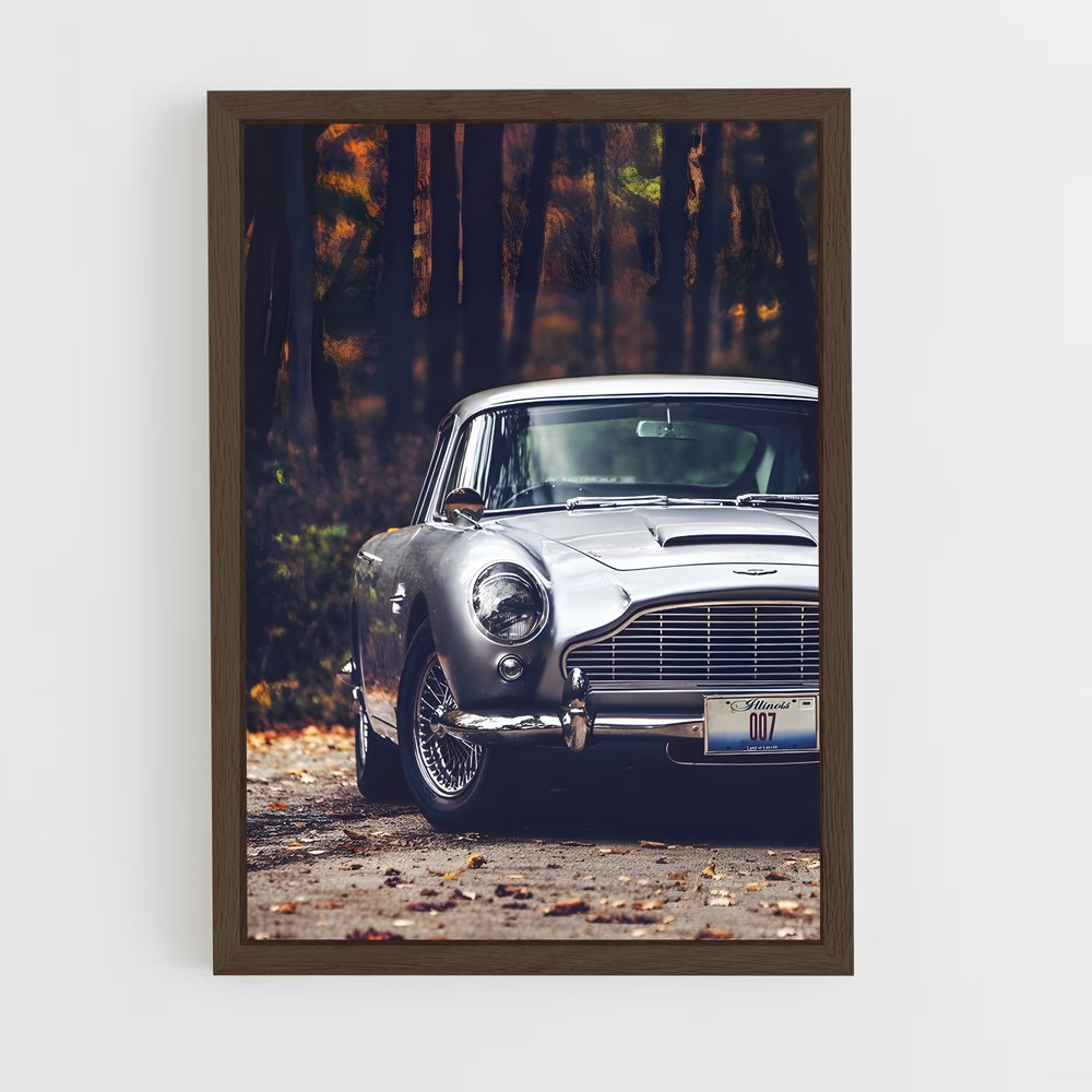 Poster Nostalgie en Forêt – affiche Aston Martin (vue 5)