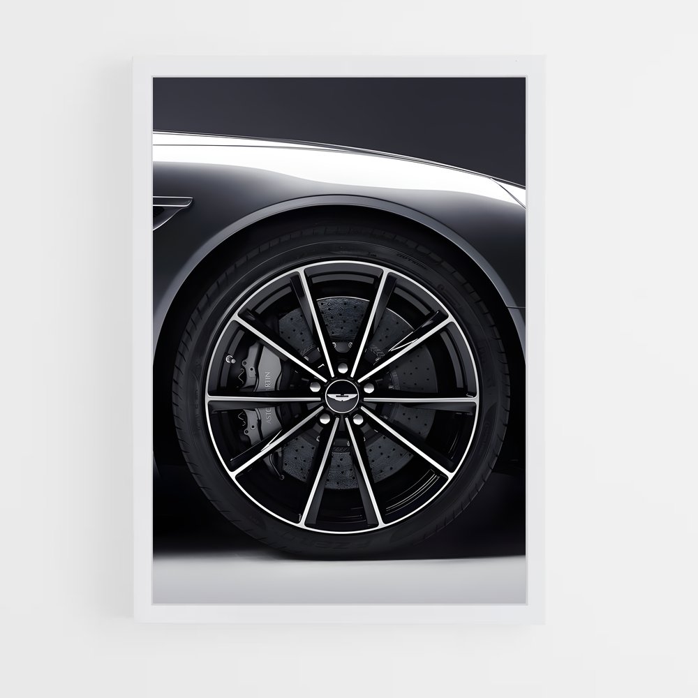 Poster Vroom roues – affiche Aston Martin (vue 3)