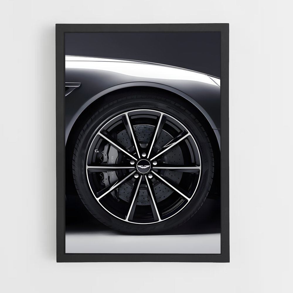 Poster Vroom roues – affiche Aston Martin (vue 2)