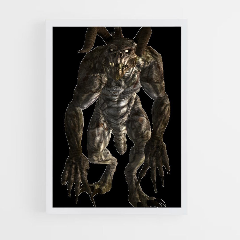 Poster L’Antre du Deathclaw – affiche Fallout (vue 3)