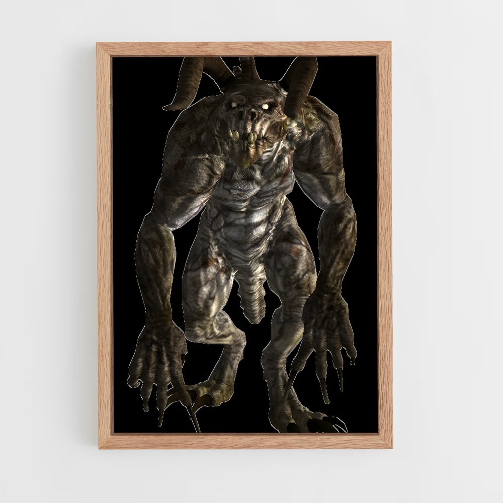 Poster L’Antre du Deathclaw – affiche Fallout (vue 4)