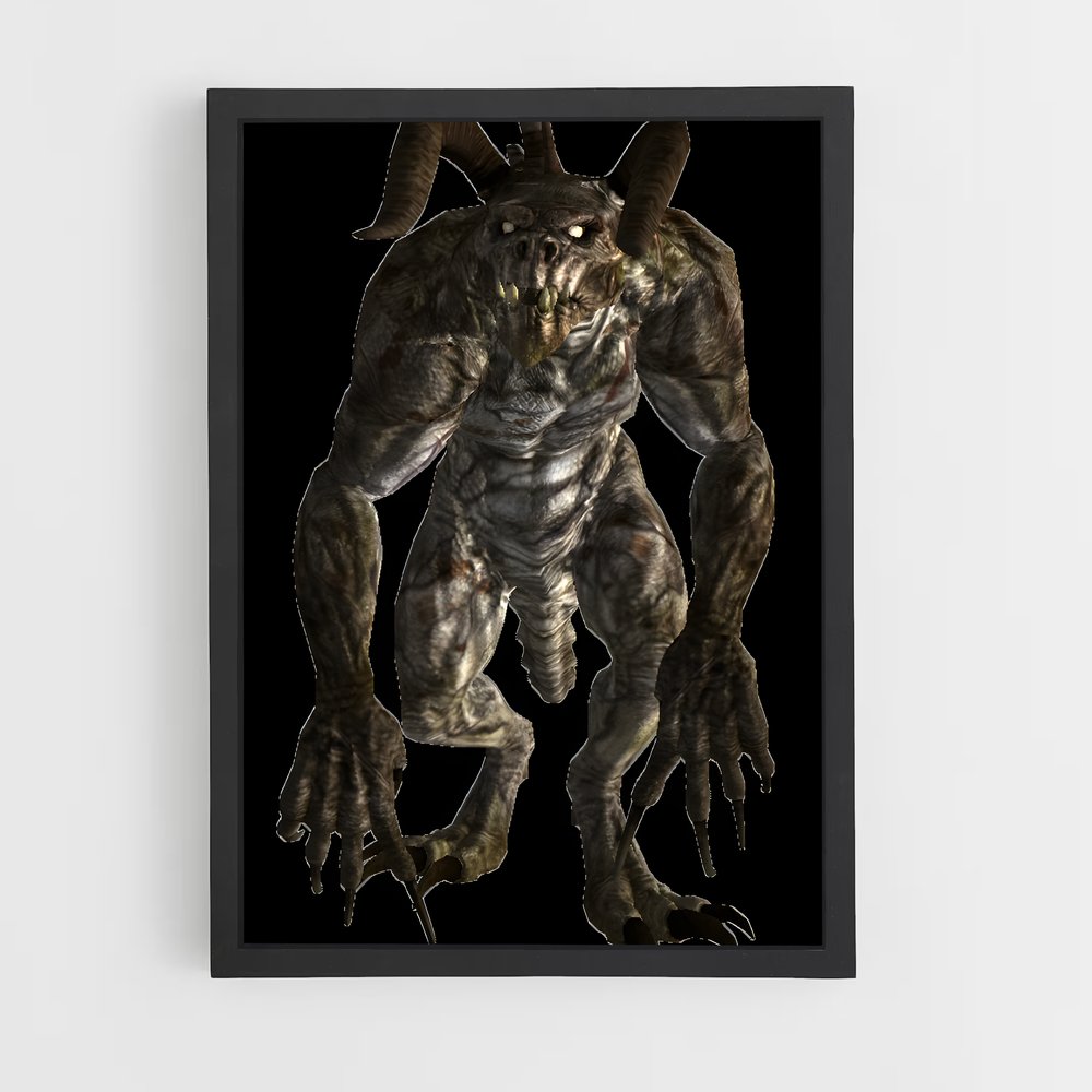 Poster L’Antre du Deathclaw – affiche Fallout (vue 2)