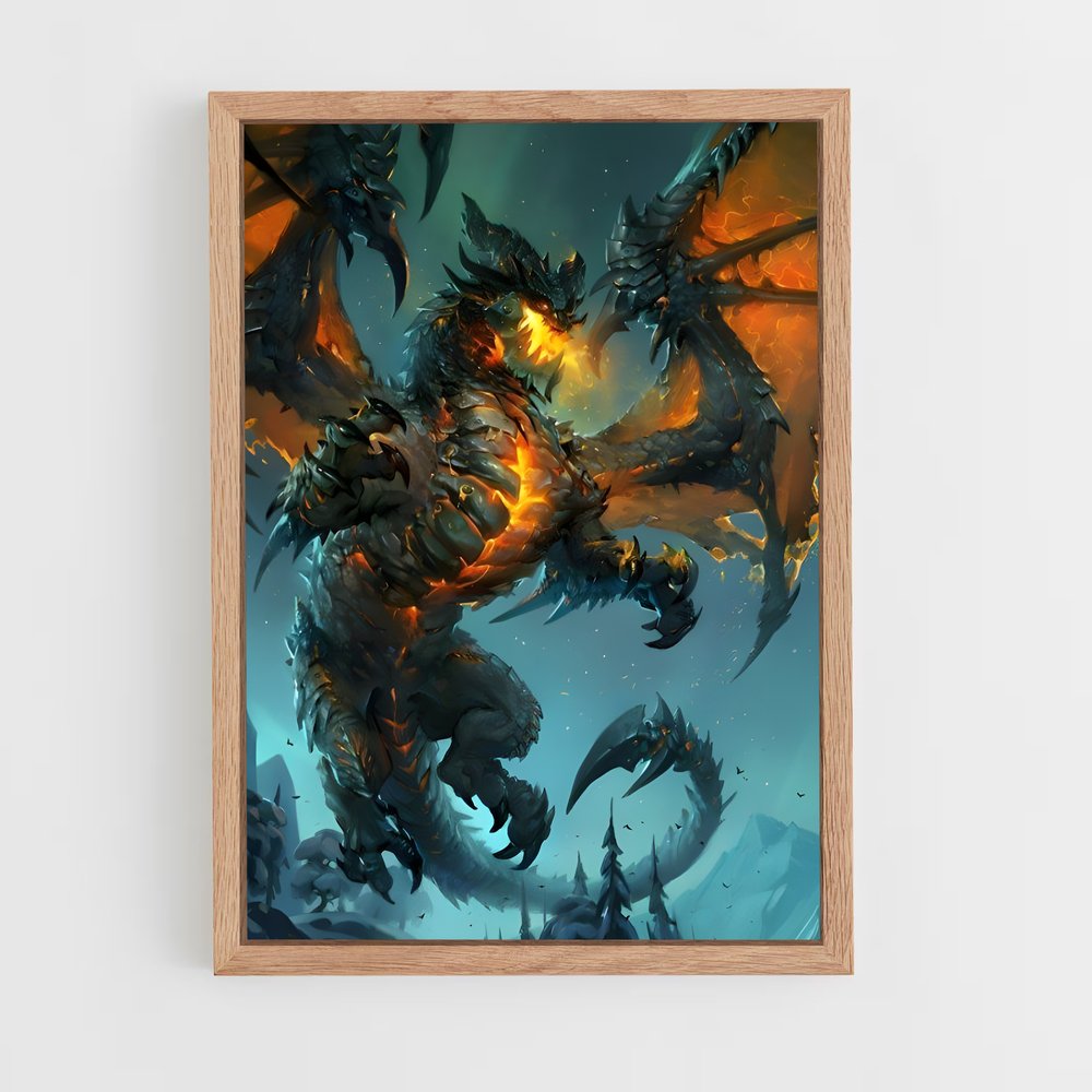 Poster Deathwing dragon – affiche World of Warcraft (vue 4)