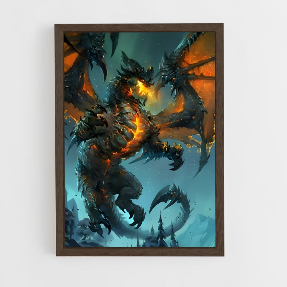 Poster Deathwing dragon – affiche World of Warcraft (vue 5)