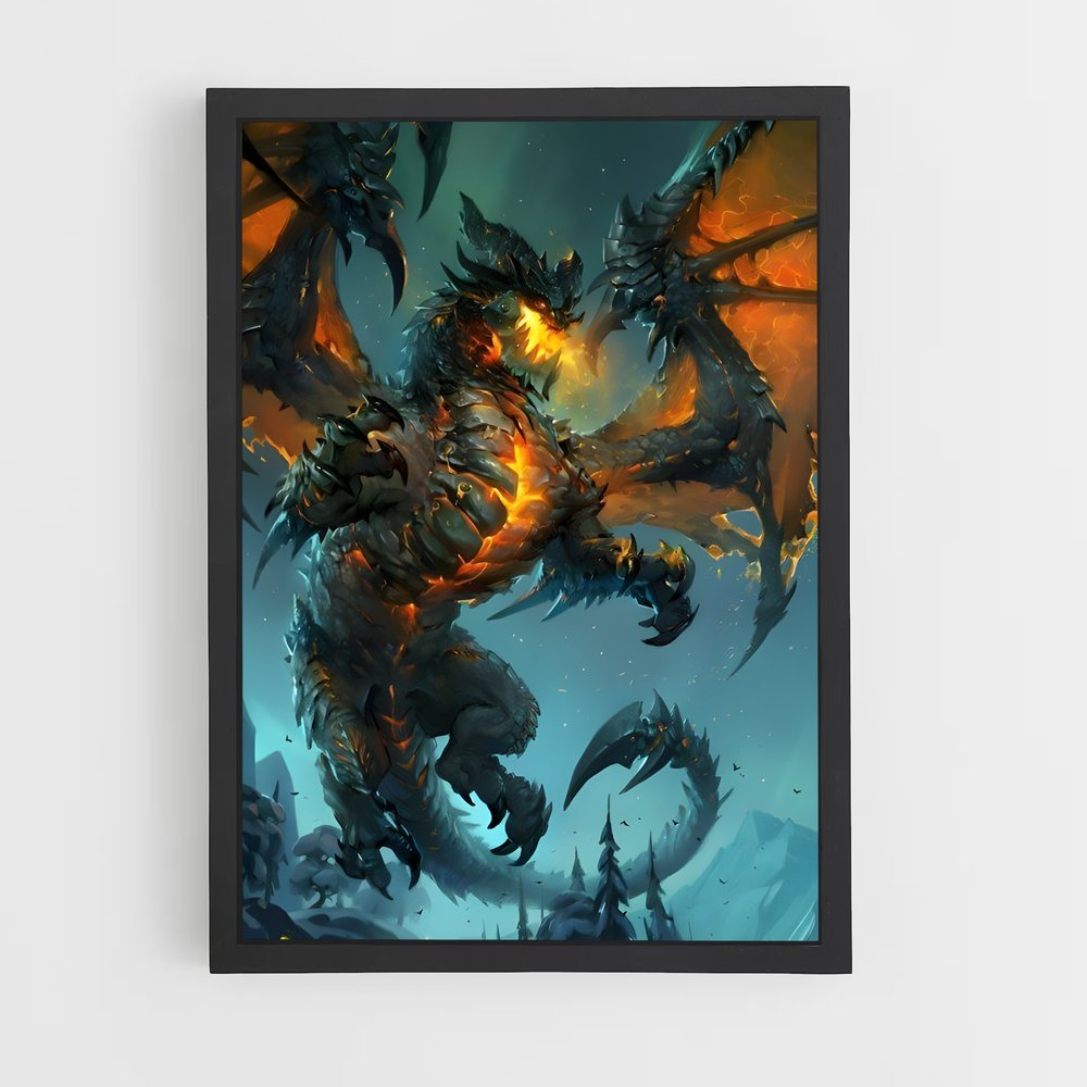 Poster Deathwing dragon – affiche World of Warcraft (vue 2)