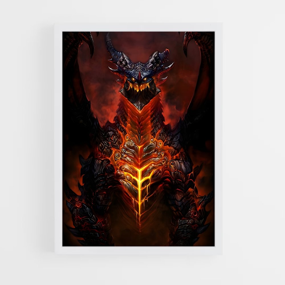 Poster Le Maître des Démons – affiche World of Warcraft (vue 3)
