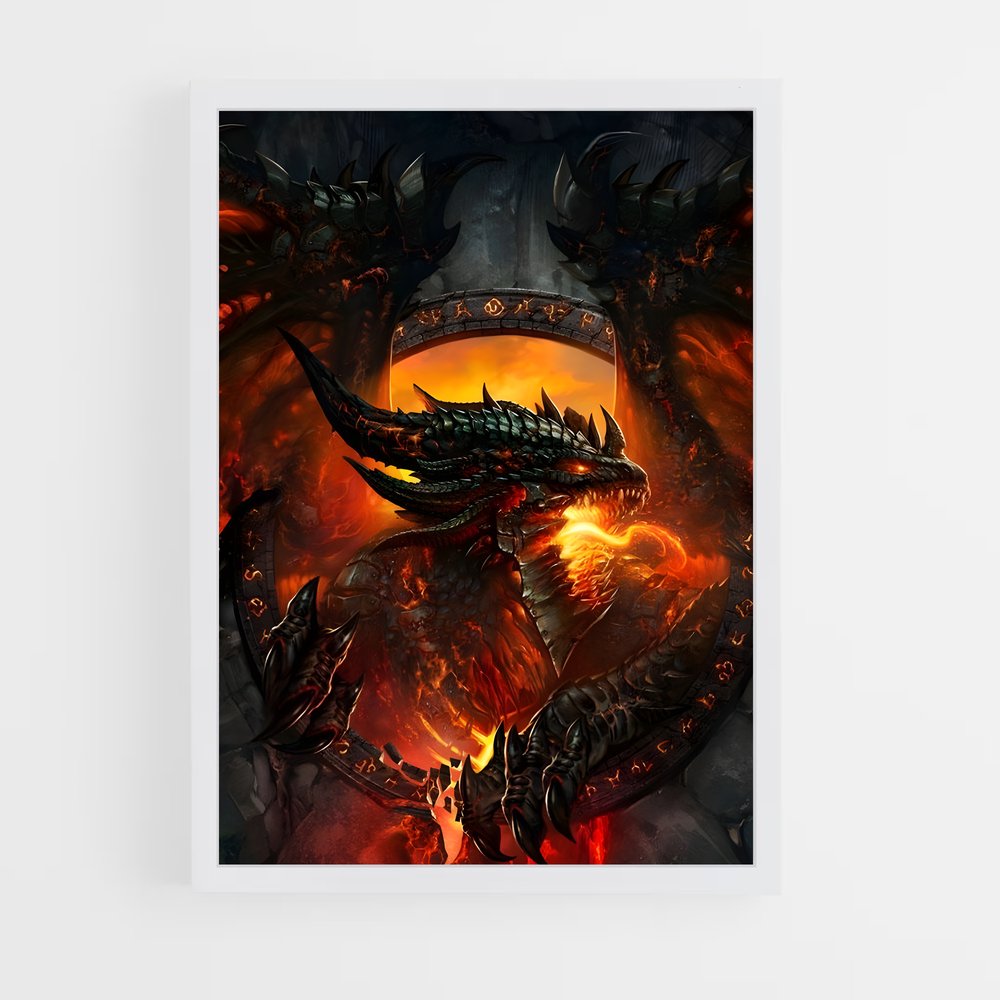 Poster Dragon de l'Apocalypse – affiche World of Warcraft (vue 3)