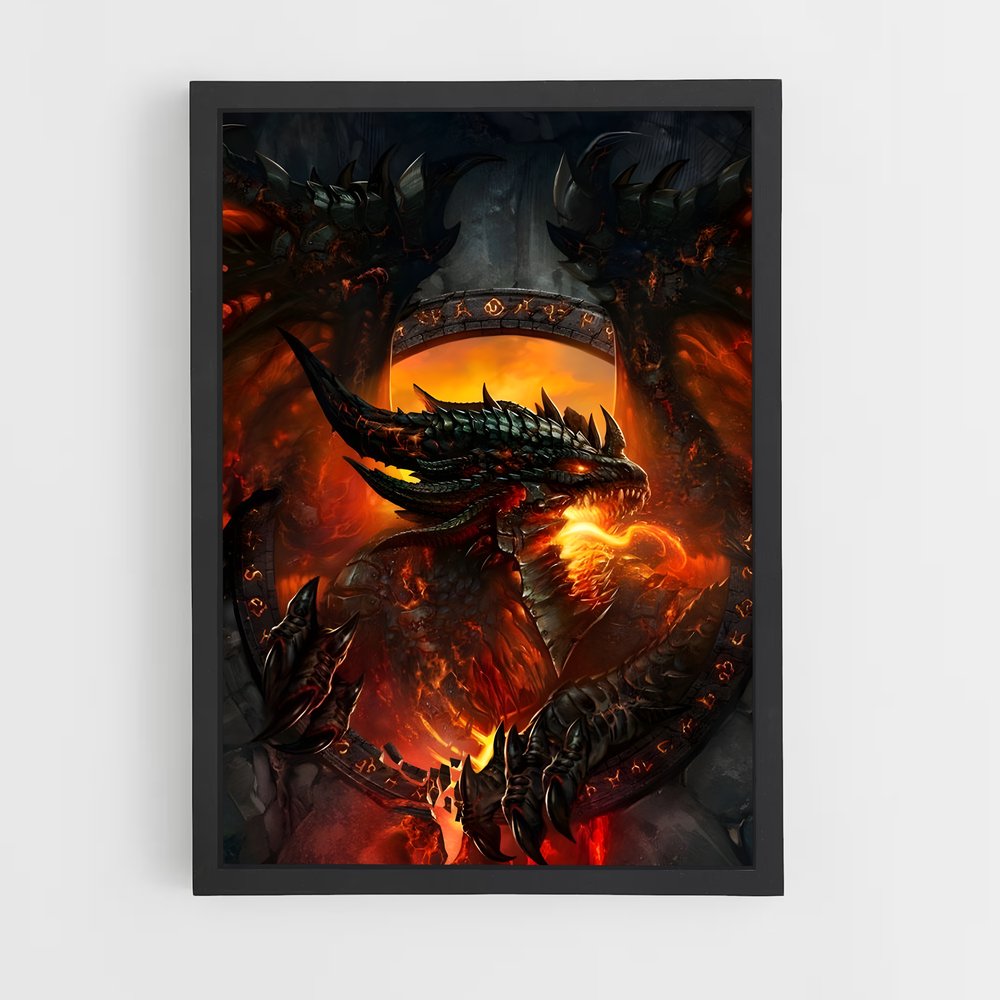 Poster Dragon de l'Apocalypse – affiche World of Warcraft (vue 2)