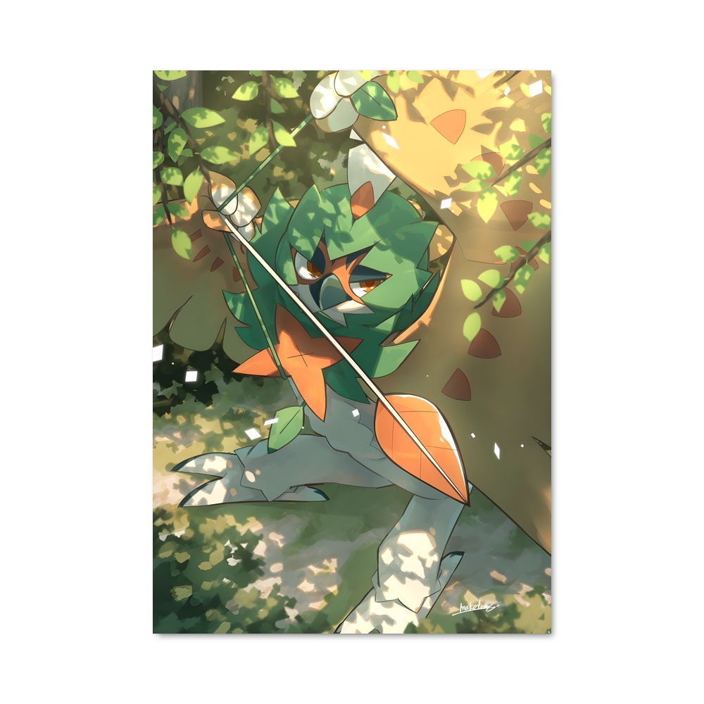 Poster Decidueye sagesse – affiche Pokemon