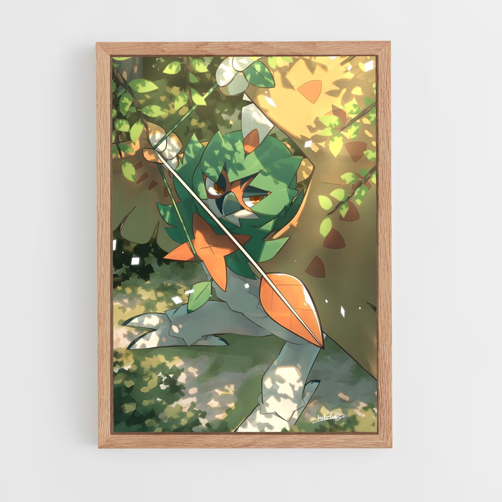 Poster Decidueye sagesse – affiche Pokemon (vue 4)