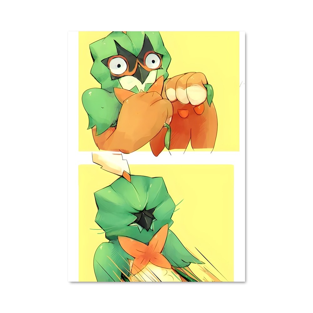Poster Foxy Decidueye – affiche Pokemon