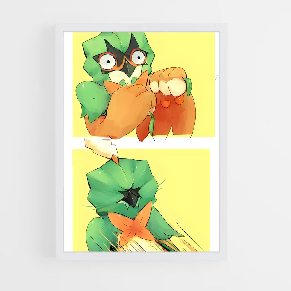 Poster Foxy Decidueye – affiche Pokemon (vue 3)