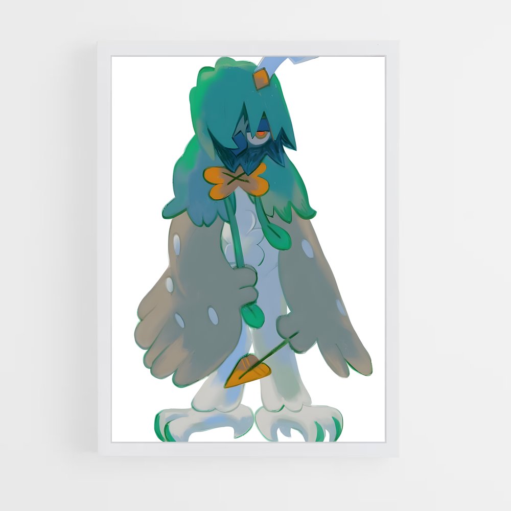 Poster Decidueye oiseau – affiche Pokemon (vue 3)