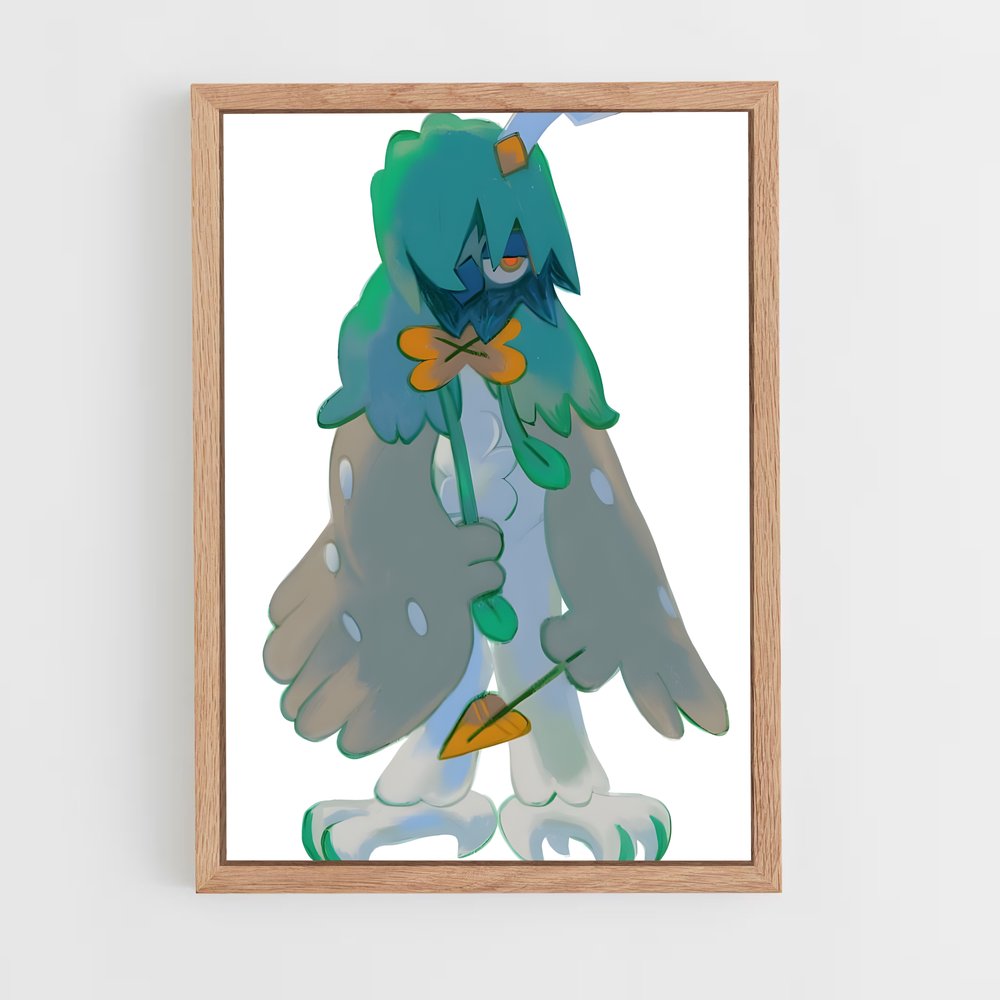 Poster Decidueye oiseau – affiche Pokemon (vue 4)
