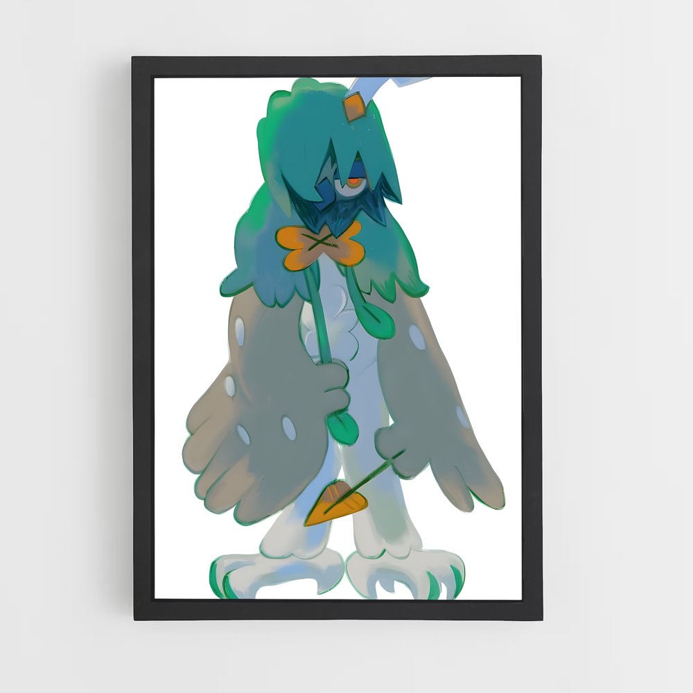 Poster Decidueye oiseau – affiche Pokemon (vue 2)