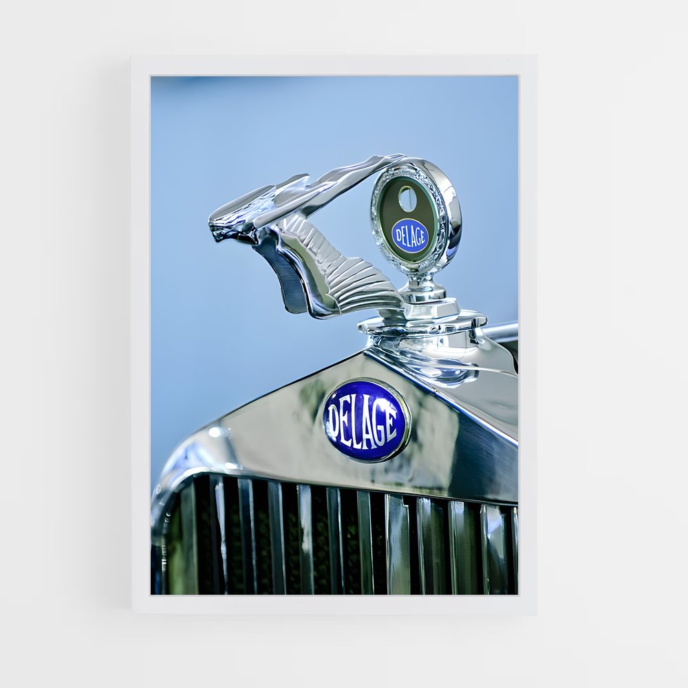 Poster L'Élégance Automobile – affiche Delage (vue 3)