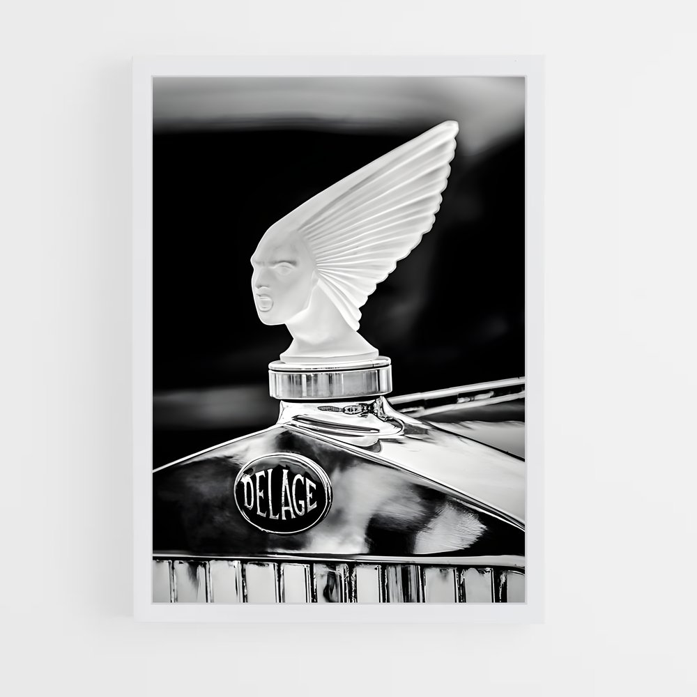 Poster L'Oiseau et la Machine – affiche Delage (vue 3)