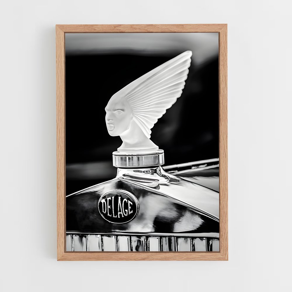Poster L'Oiseau et la Machine – affiche Delage (vue 4)