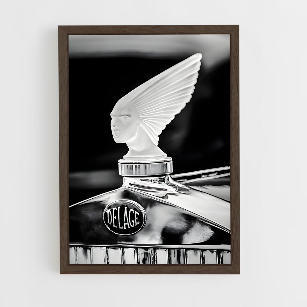 Poster L'Oiseau et la Machine – affiche Delage (vue 5)