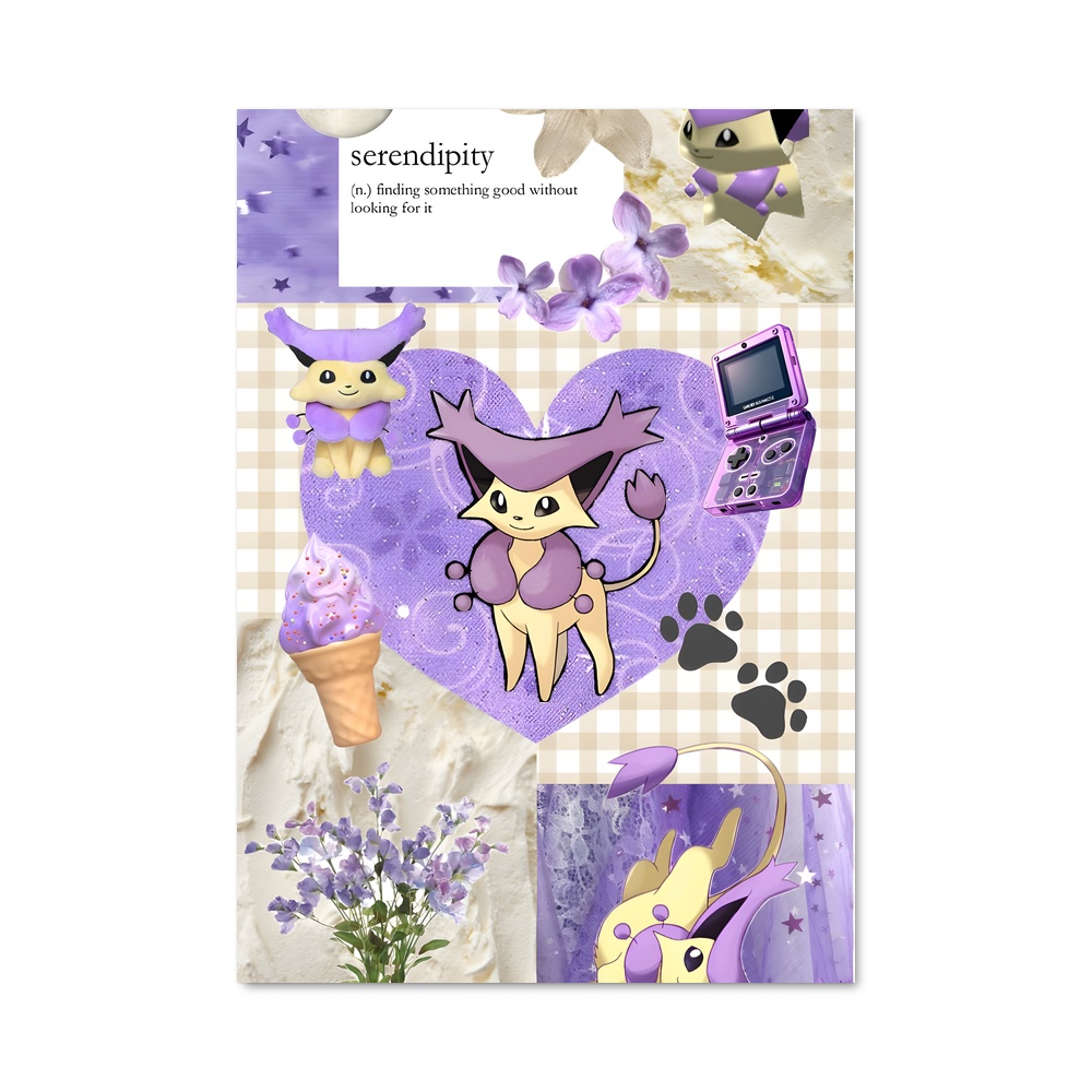 Poster Fleur de Delcatty – affiche Pokemon
