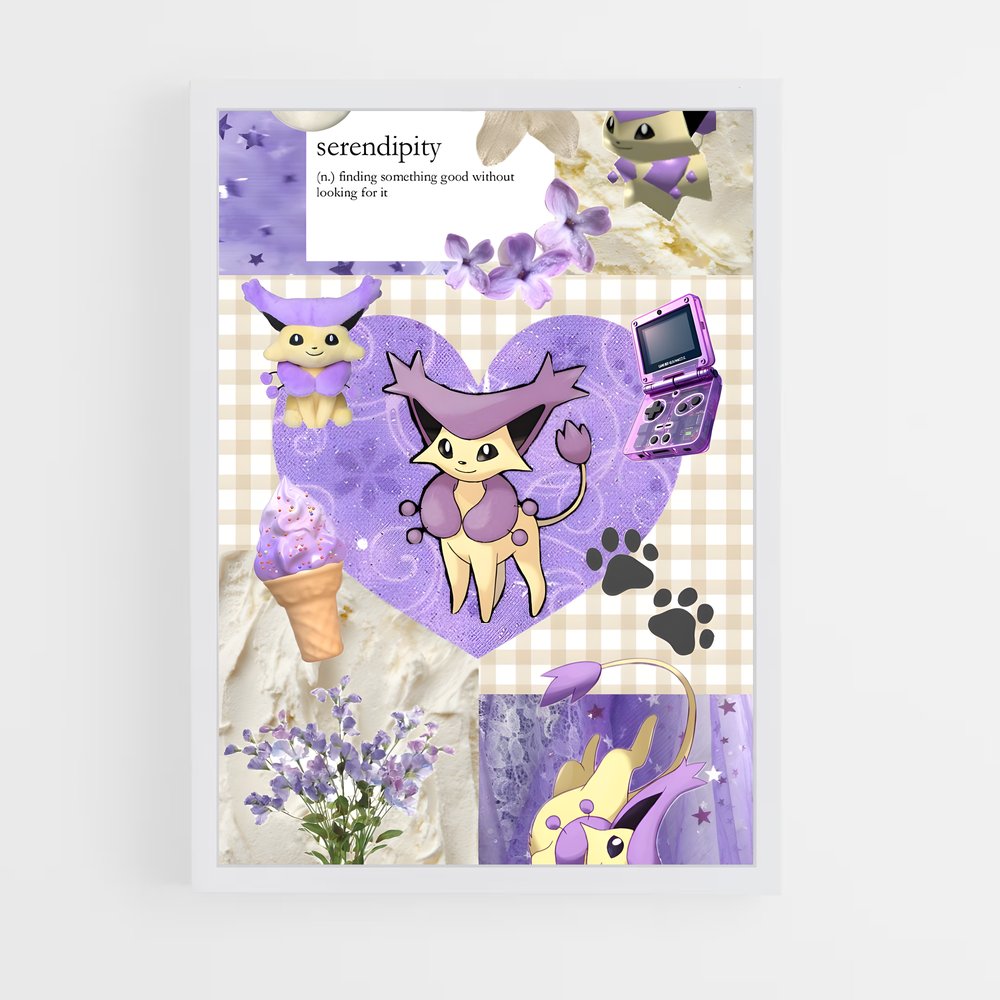 Poster Fleur de Delcatty – affiche Pokemon (vue 3)