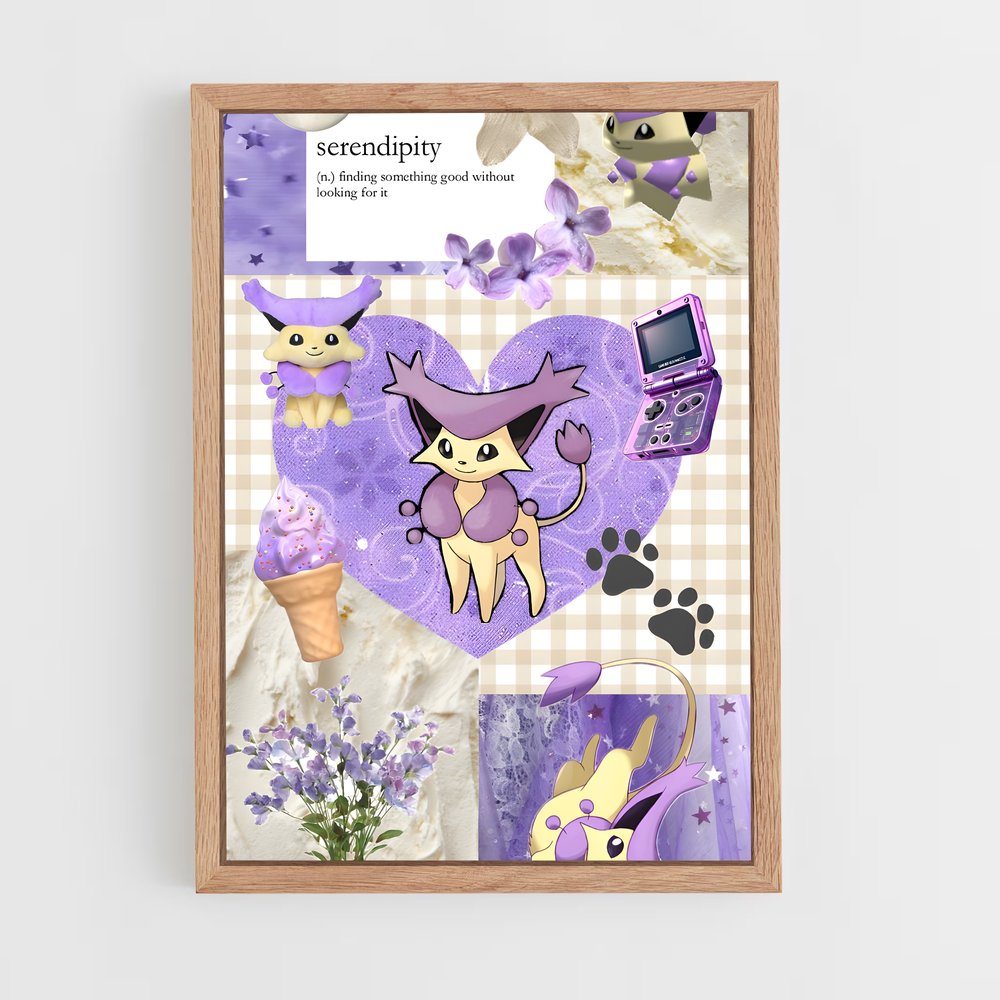 Poster Fleur de Delcatty – affiche Pokemon (vue 4)