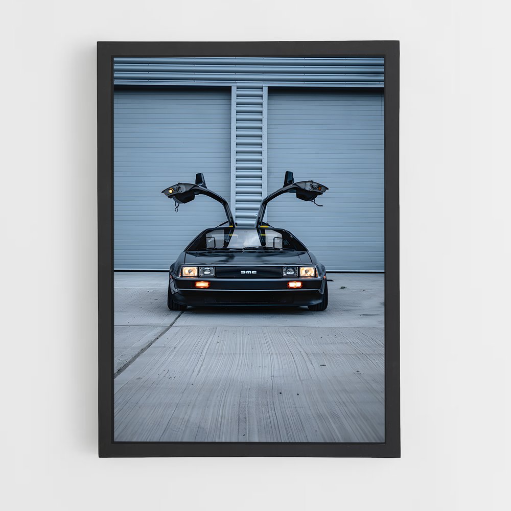 Poster Delorean Temps (vue 2)