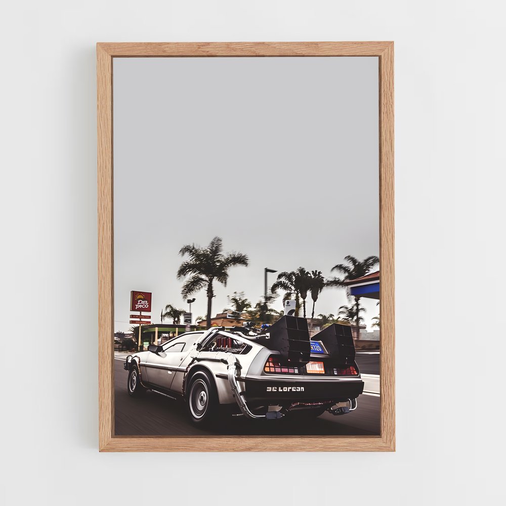 Poster Route 88 – affiche Delorean (vue 4)