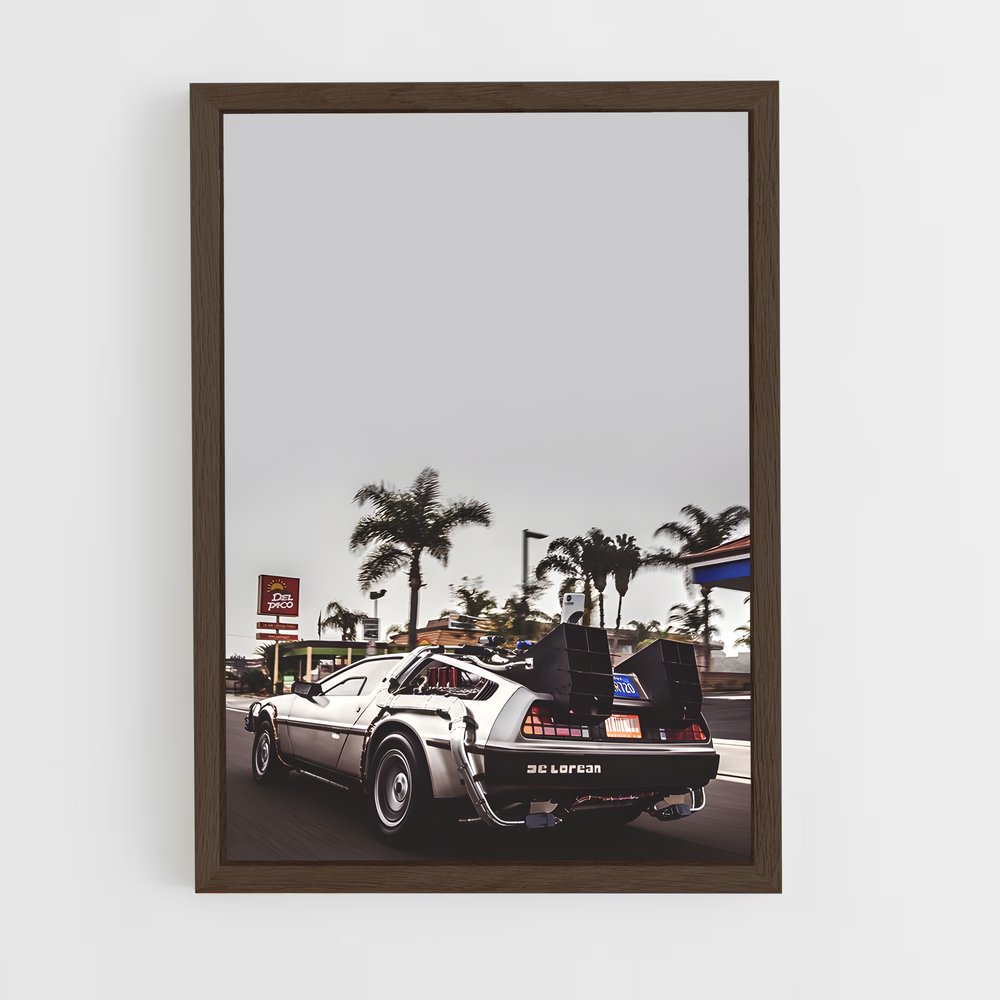 Poster Route 88 – affiche Delorean (vue 5)