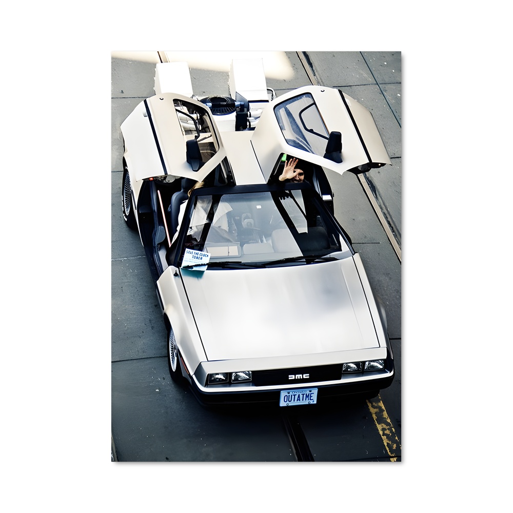 Poster Delorean route