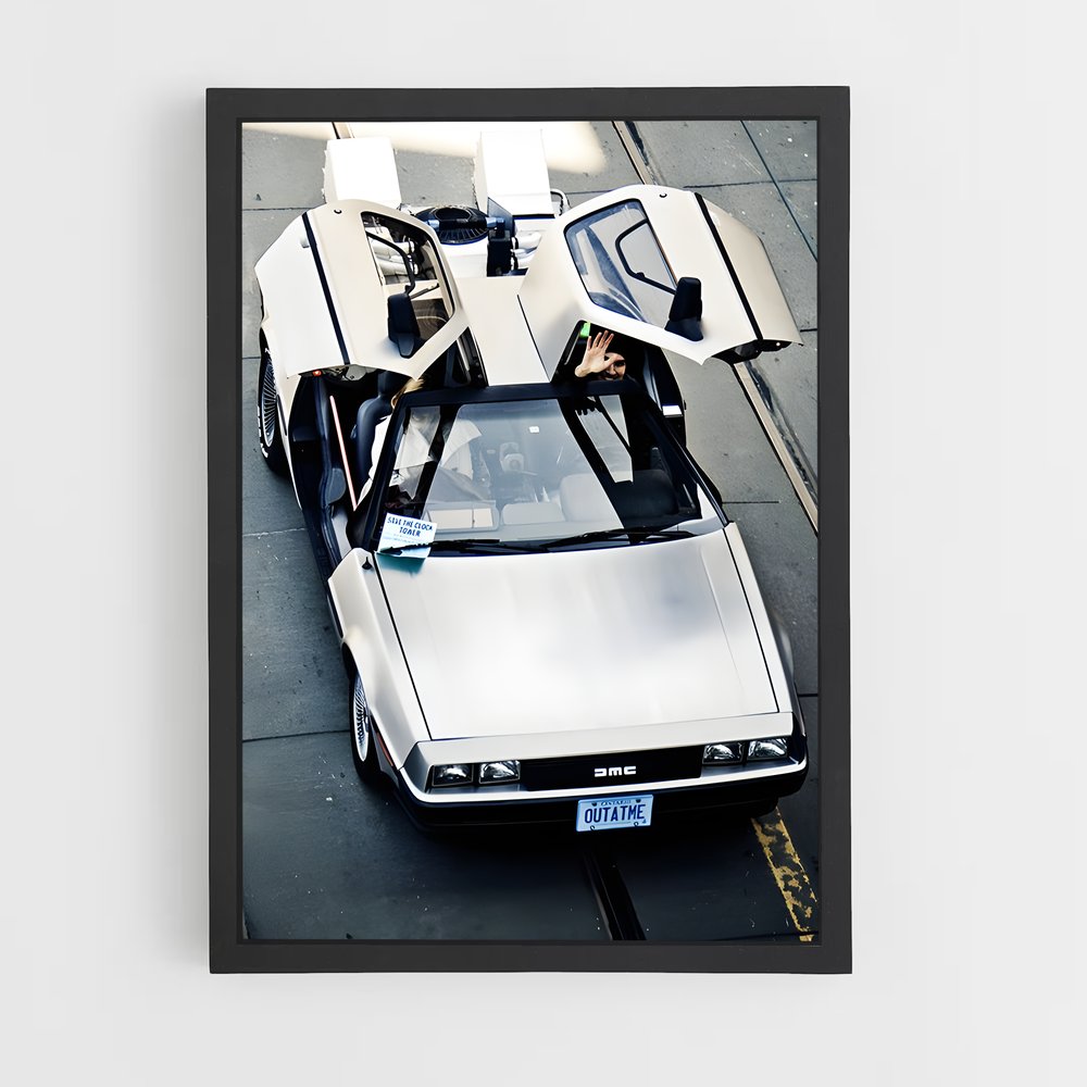 Poster Delorean route (vue 2)