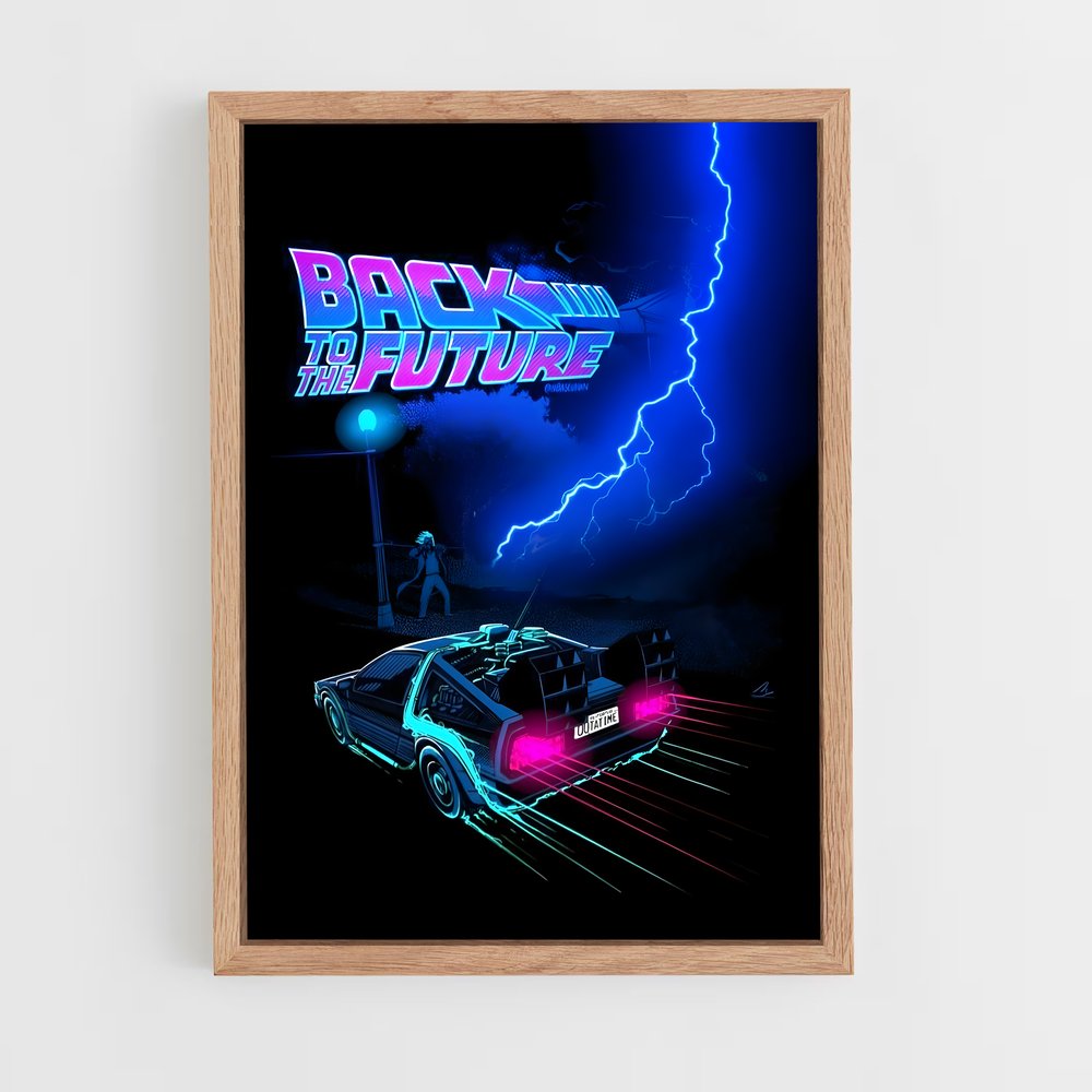 Poster Delorean emblématique (vue 4)