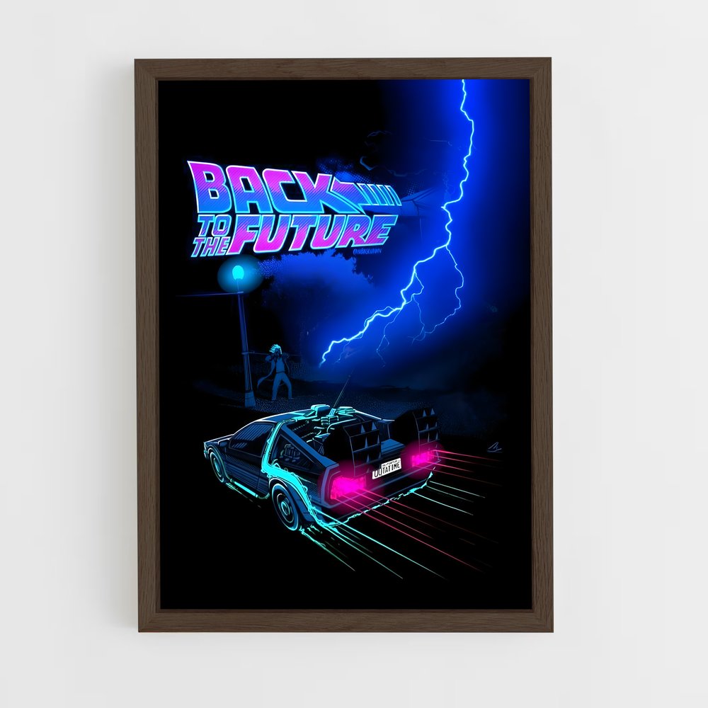 Poster Delorean emblématique (vue 5)