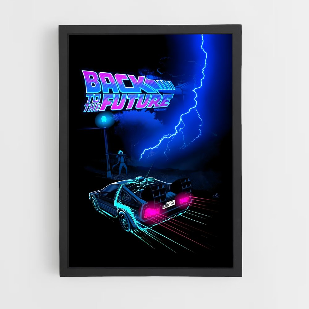 Poster Delorean emblématique (vue 2)