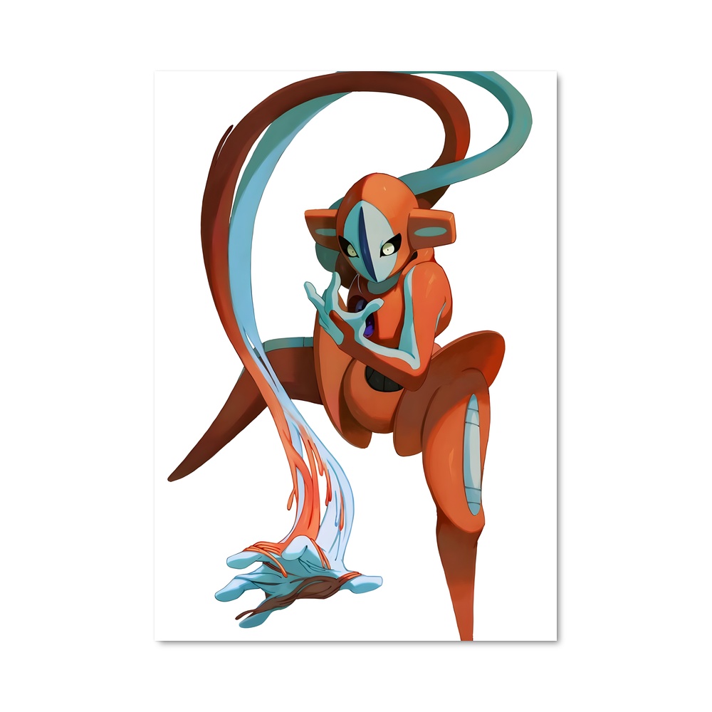 Poster Deoxys et le Poisson Mystérieux – affiche Pokemon