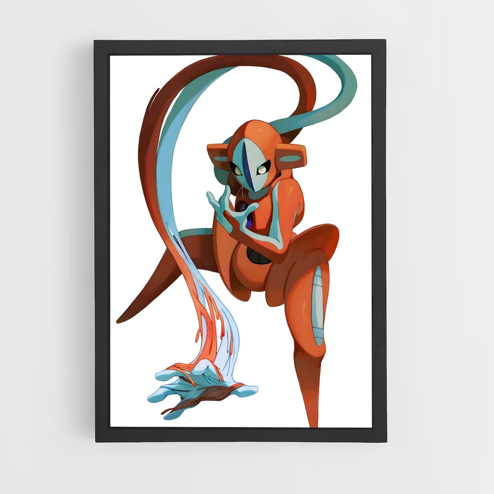 Poster Deoxys et le Poisson Mystérieux – affiche Pokemon (vue 2)