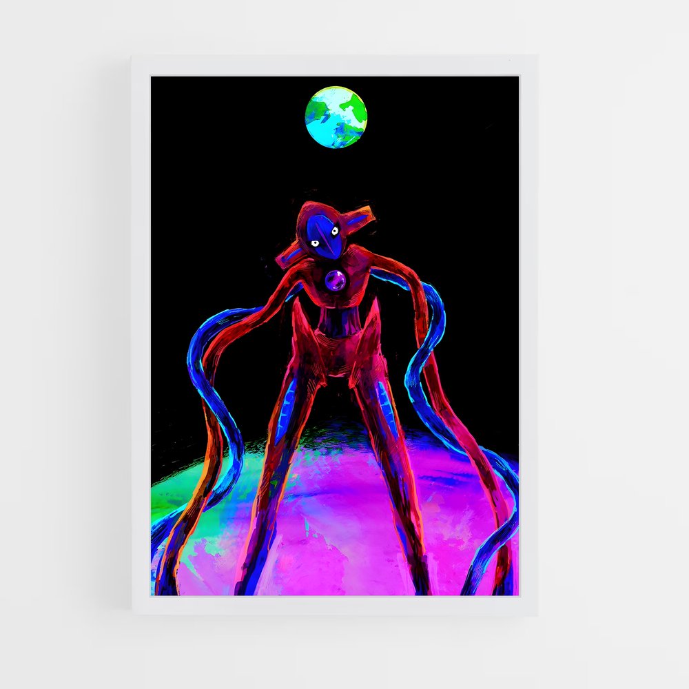 Poster L'Homme et la Lune – affiche Pokemon (vue 3)