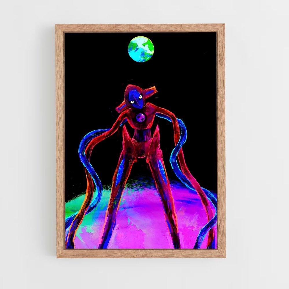 Poster L'Homme et la Lune – affiche Pokemon (vue 4)