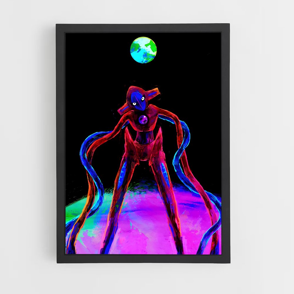 Poster L'Homme et la Lune – affiche Pokemon (vue 2)