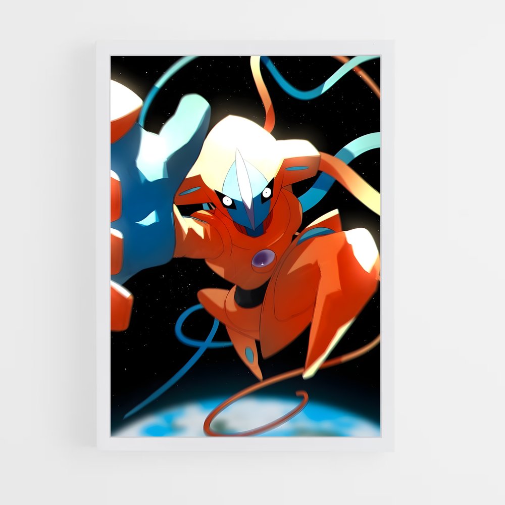Poster Deoxys en Vol – affiche Pokemon (vue 3)