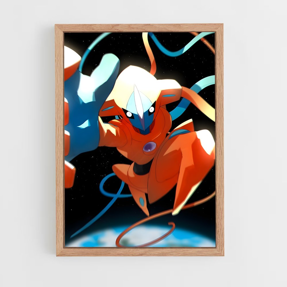 Poster Deoxys en Vol – affiche Pokemon (vue 4)