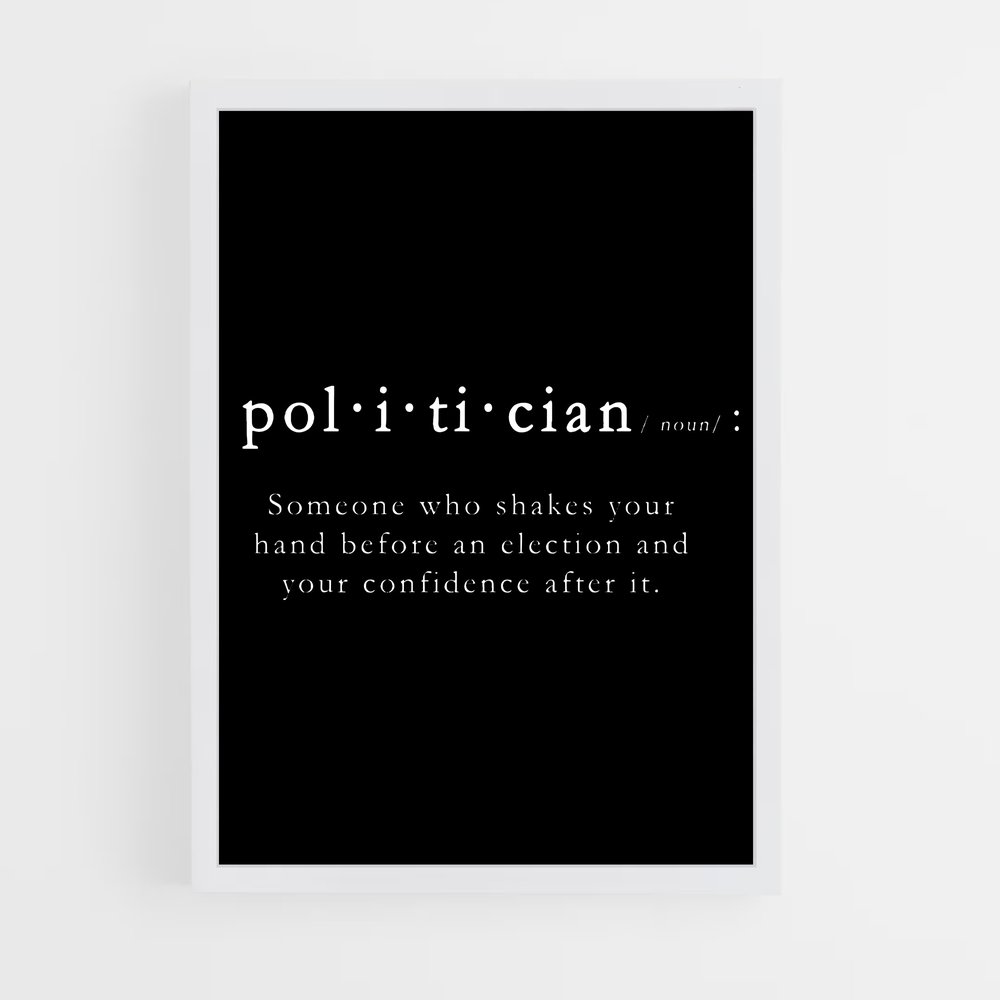Poster Politique Noire – affiche Destiny (vue 3)