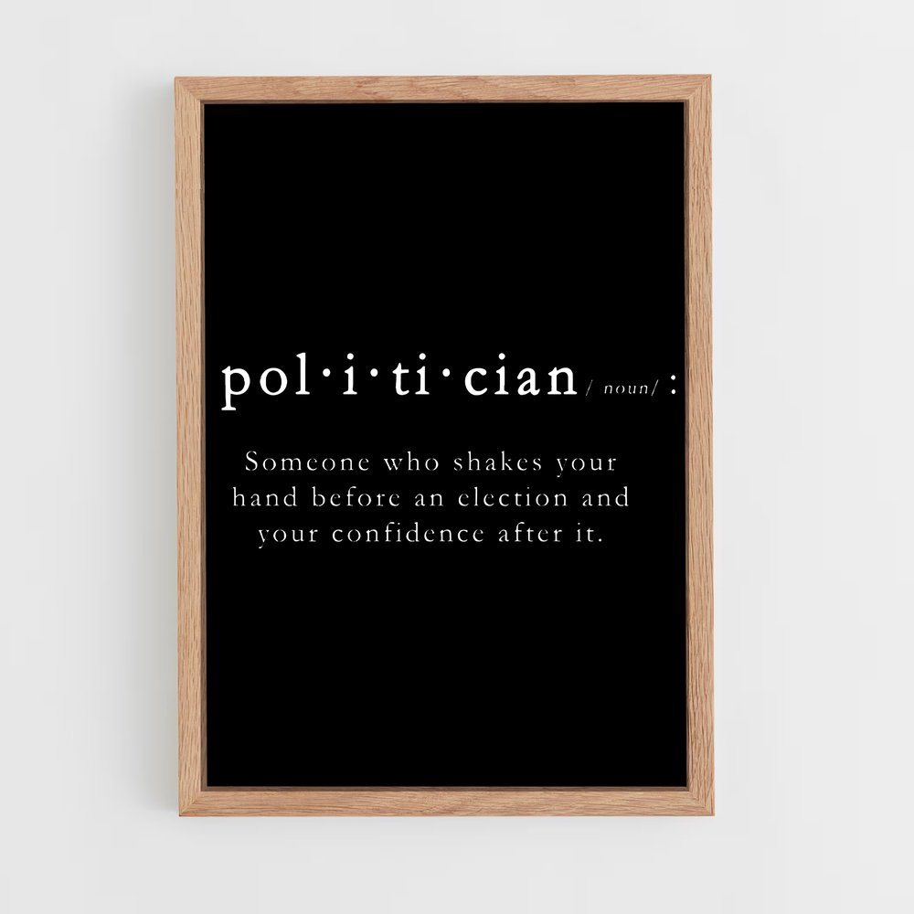 Poster Politique Noire – affiche Destiny (vue 4)