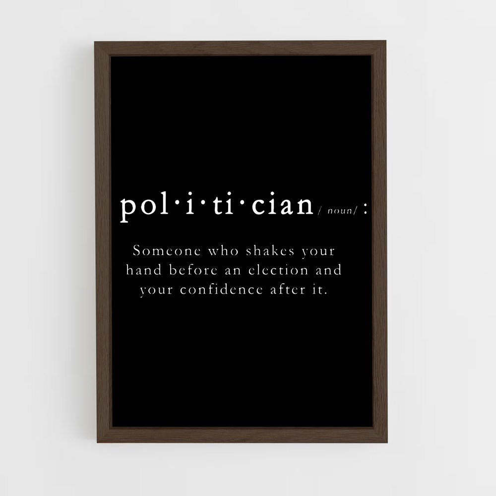 Poster Politique Noire – affiche Destiny (vue 5)