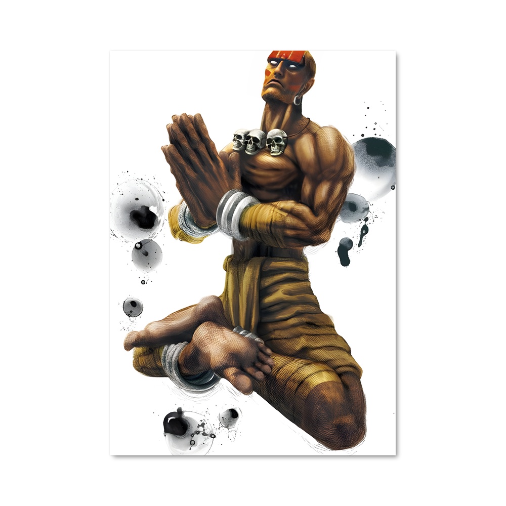 Poster Dhalsim Le Lanceur de Gant – affiche Street Fighter