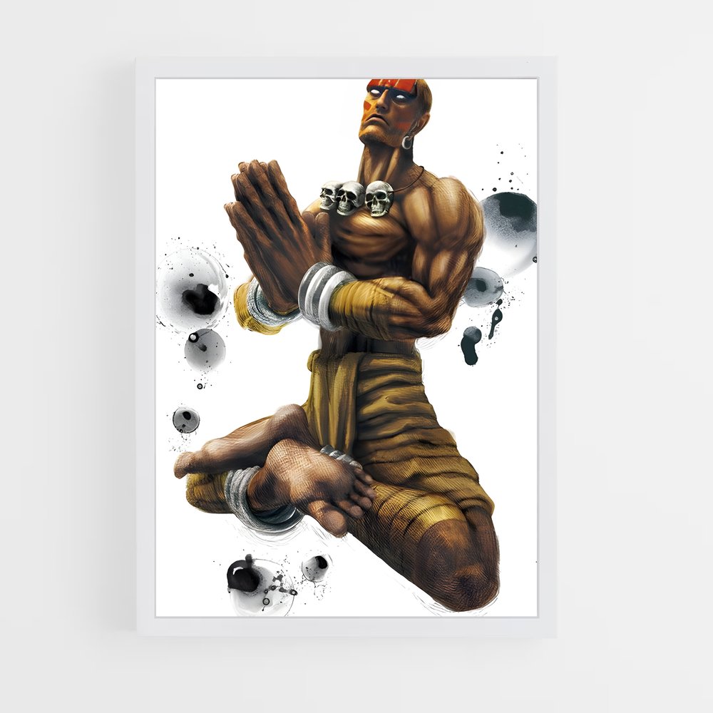 Poster Dhalsim Le Lanceur de Gant – affiche Street Fighter (vue 3)