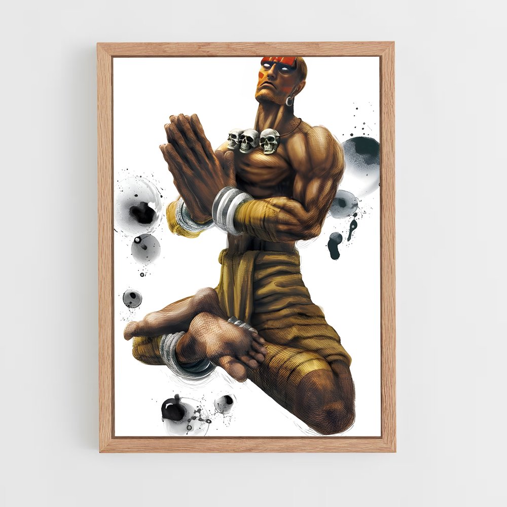 Poster Dhalsim Le Lanceur de Gant – affiche Street Fighter (vue 4)
